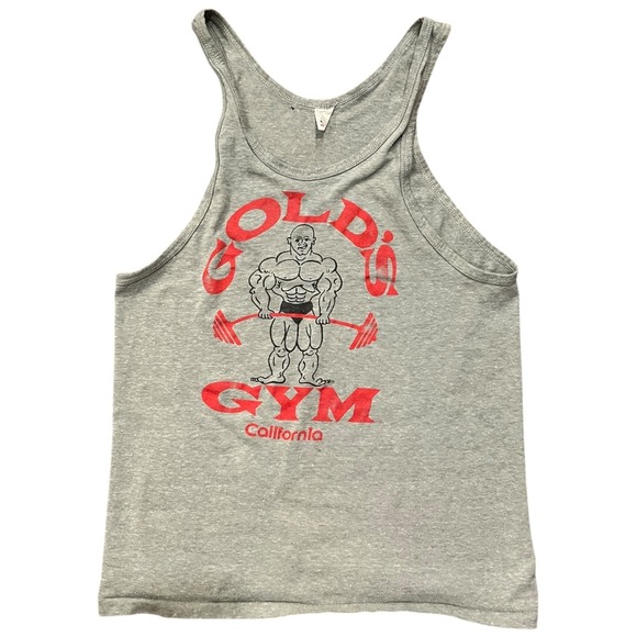 Gold's Gym Other - Vintage 80s Gold's Gym Men Gray Tank Top Single Stitch California Muscle Shirt M